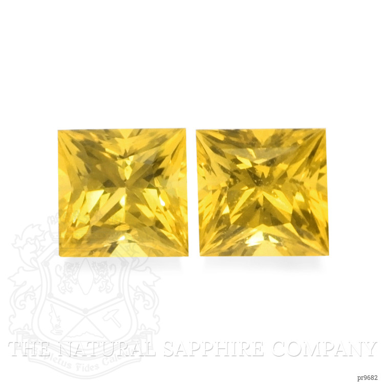 0.97 Ct.Tw. Yellow Sapphire Pair from Ceylon (Sri Lanka)