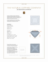 0.97 Ct.Tw.Total Carat Weight Yellow Sapphire Pair from Ceylon (Sri Lanka) 3 D Scan Report