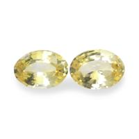 1.68&nbsp;Ct.Tw.Total Carat Weight Yellow Sapphire Pair from Ceylon (Sri Lanka) Video