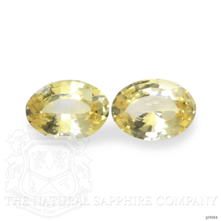 1.68 Ct.Tw. Yellow Sapphire Pair from Ceylon (Sri Lanka)