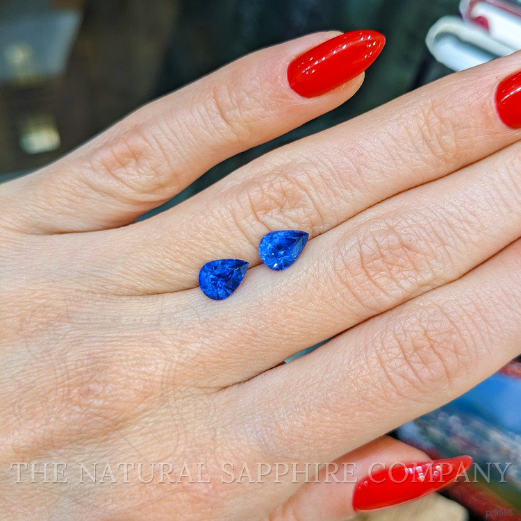 2.69 Ct.Tw. Blue Sapphire Pair from Ceylon (Sri Lanka)