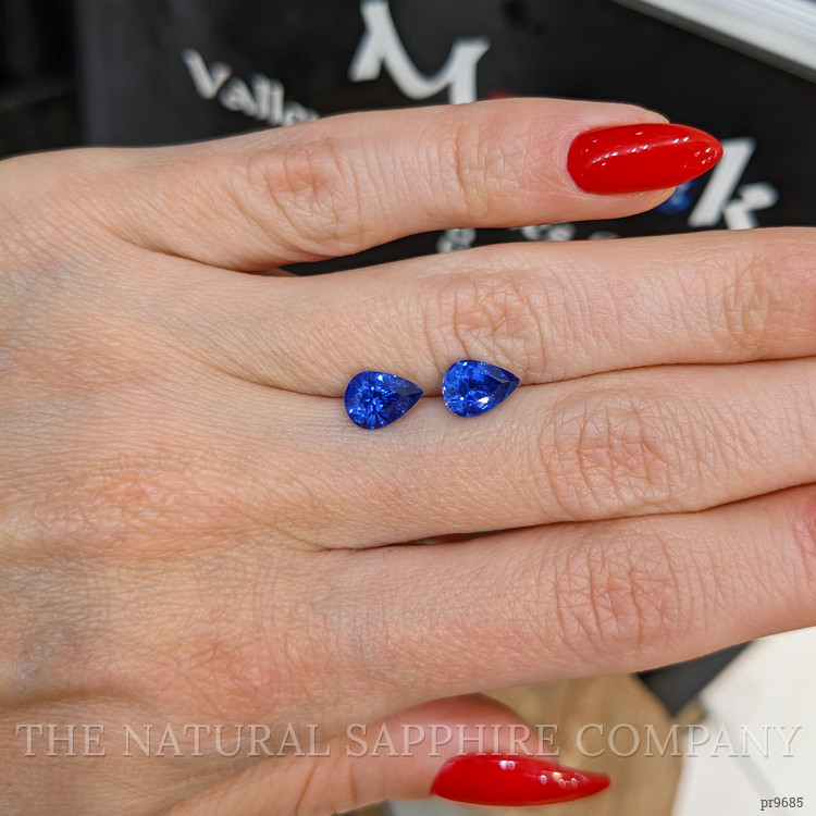2.69 Ct.Tw. Blue Sapphire Pair from Ceylon (Sri Lanka)