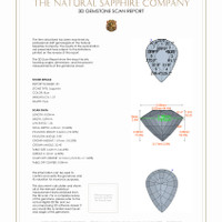 2.69&nbsp;Ct.Tw.Total Carat Weight Blue Sapphire Pair from Ceylon (Sri Lanka) 3 D Scan Report
