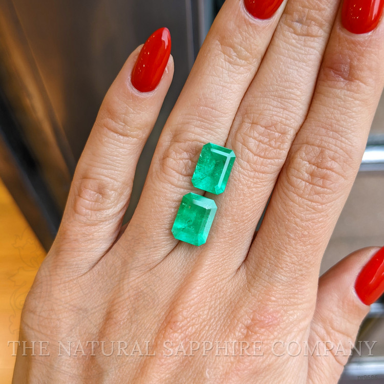 6.52 Ct.Tw. Emerald Pair from Colombia