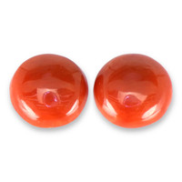 1.62&nbsp;Ct.Tw.Total Carat Weight Cabochon Coral Pair from Italy Video