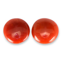 1.34 Ct.Tw.Total Carat Weight Cabochon Coral Pair from Italy Video