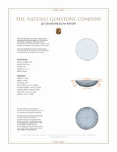 1.34 Ct.Tw.Total Carat Weight Cabochon Coral Pair from Italy 3 D Scan Report