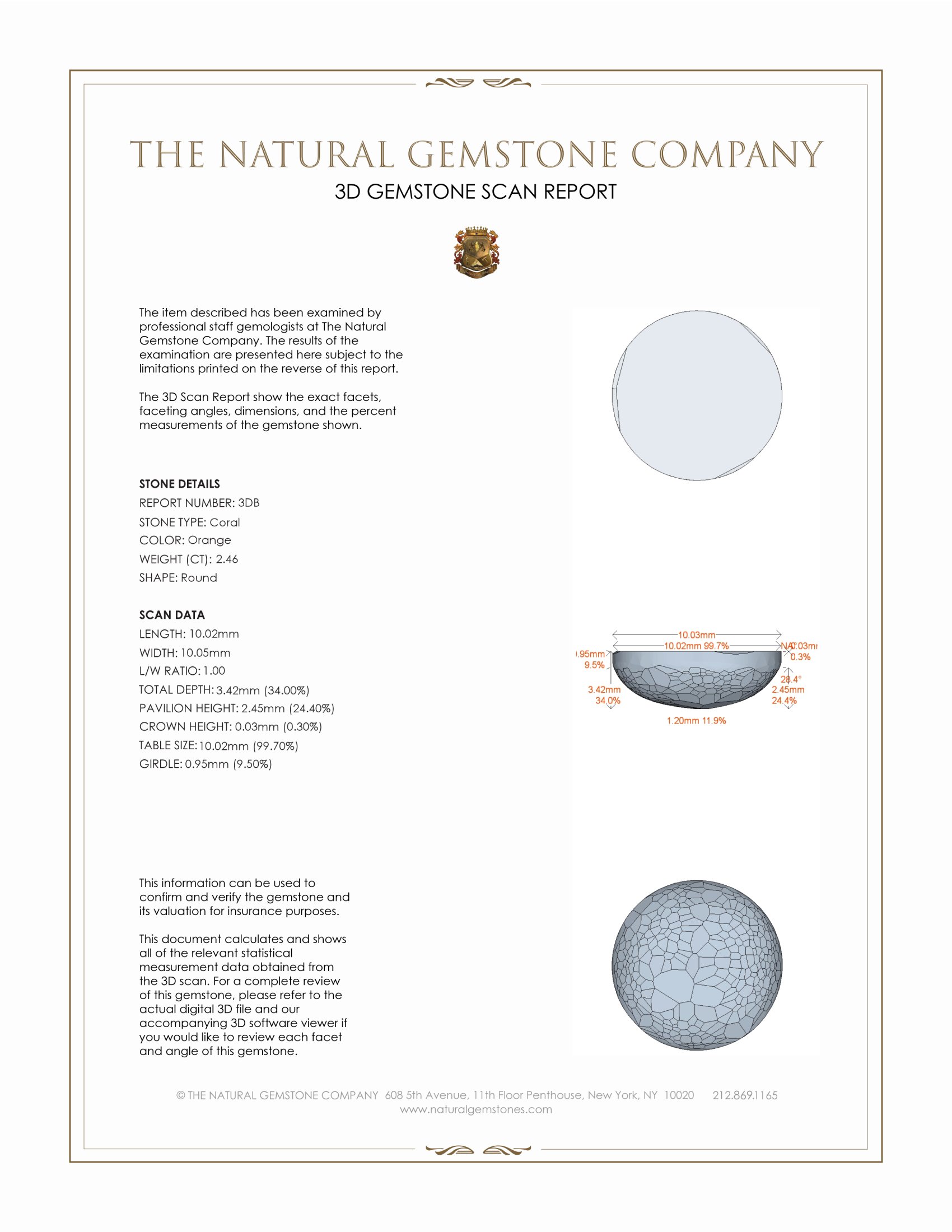 4.96 Ct.Tw. Cabochon Coral Pair from Italy