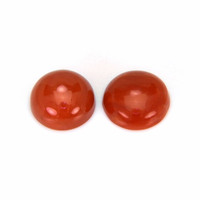 3.15 Ct.Tw.Total Carat Weight Cabochon Coral Pair from Italy Video