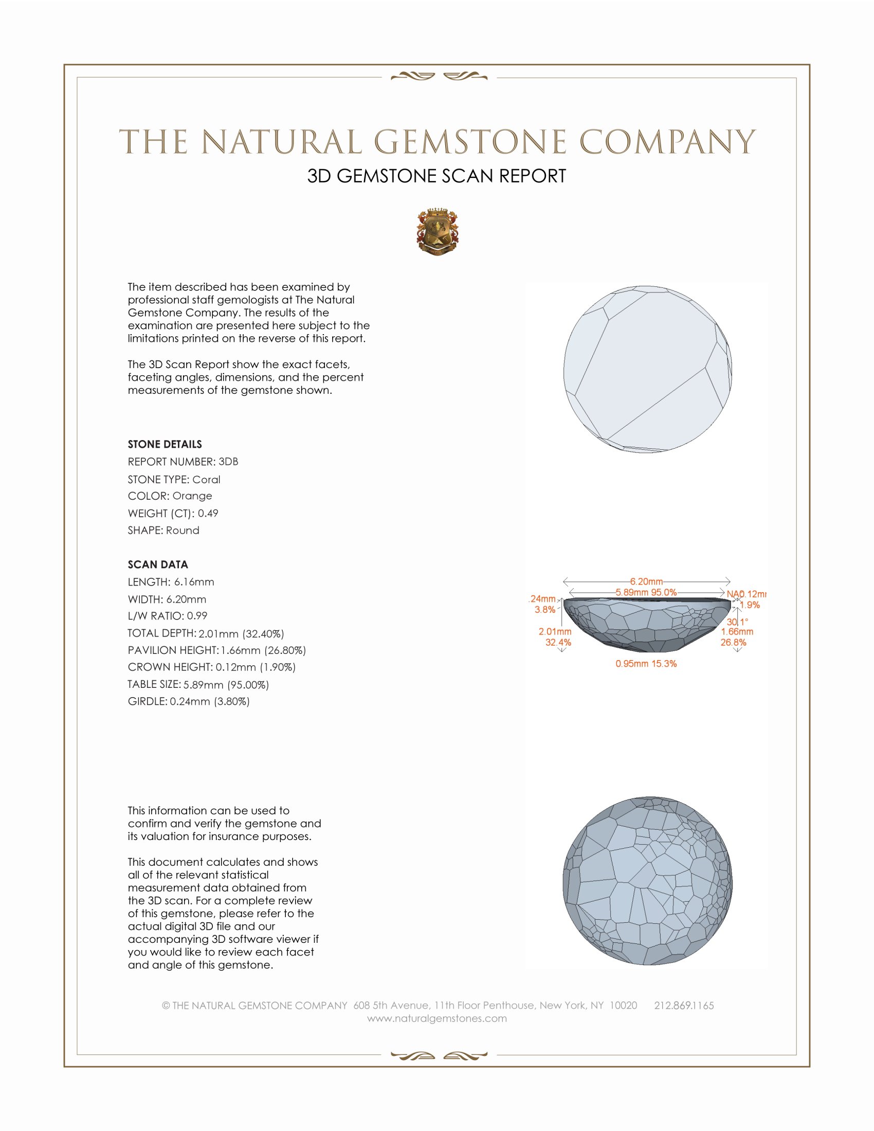 1.07 Ct.Tw. Cabochon Coral Pair from Italy