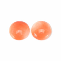 1.13&nbsp;Ct.Tw.Total Carat Weight Cabochon Coral Pair from Italy Video