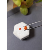 1.16&nbsp;Ct.Tw.Total Carat Weight Cabochon Coral Pair from Italy Life Style