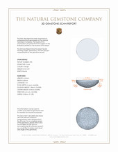 1.16 Ct.Tw.Total Carat Weight Cabochon Coral Pair from Italy 3 D Scan Report