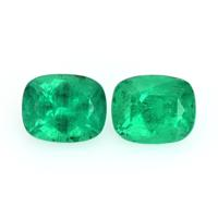0.73 Ct.Tw.Total Carat Weight Emerald Pair from Afghanistan Video
