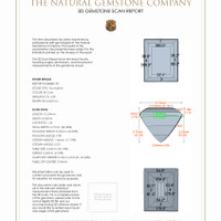 9.40 Ct.Tw.Total Carat Weight Tourmaline Pair from Ceylon (Sri Lanka) 3 D Scan Report