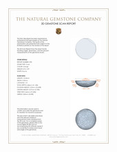 4.85&nbsp;Ct.Tw.Total Carat Weight Cabochon Coral Pair from Italy 3 D Scan Report