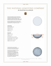 4.85 Ct.Tw.Total Carat Weight Cabochon Coral Pair from Italy 3 D Scan Report