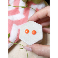 3.95 Ct.Tw.Total Carat Weight Cabochon Coral Pair from Italy Life Style