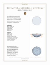 2.30&nbsp;Ct.Tw.Total Carat Weight Cabochon Coral Pair from Italy 3 D Scan Report