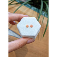 1.59&nbsp;Ct.Tw.Total Carat Weight Cabochon Coral Pair from Italy Life Style