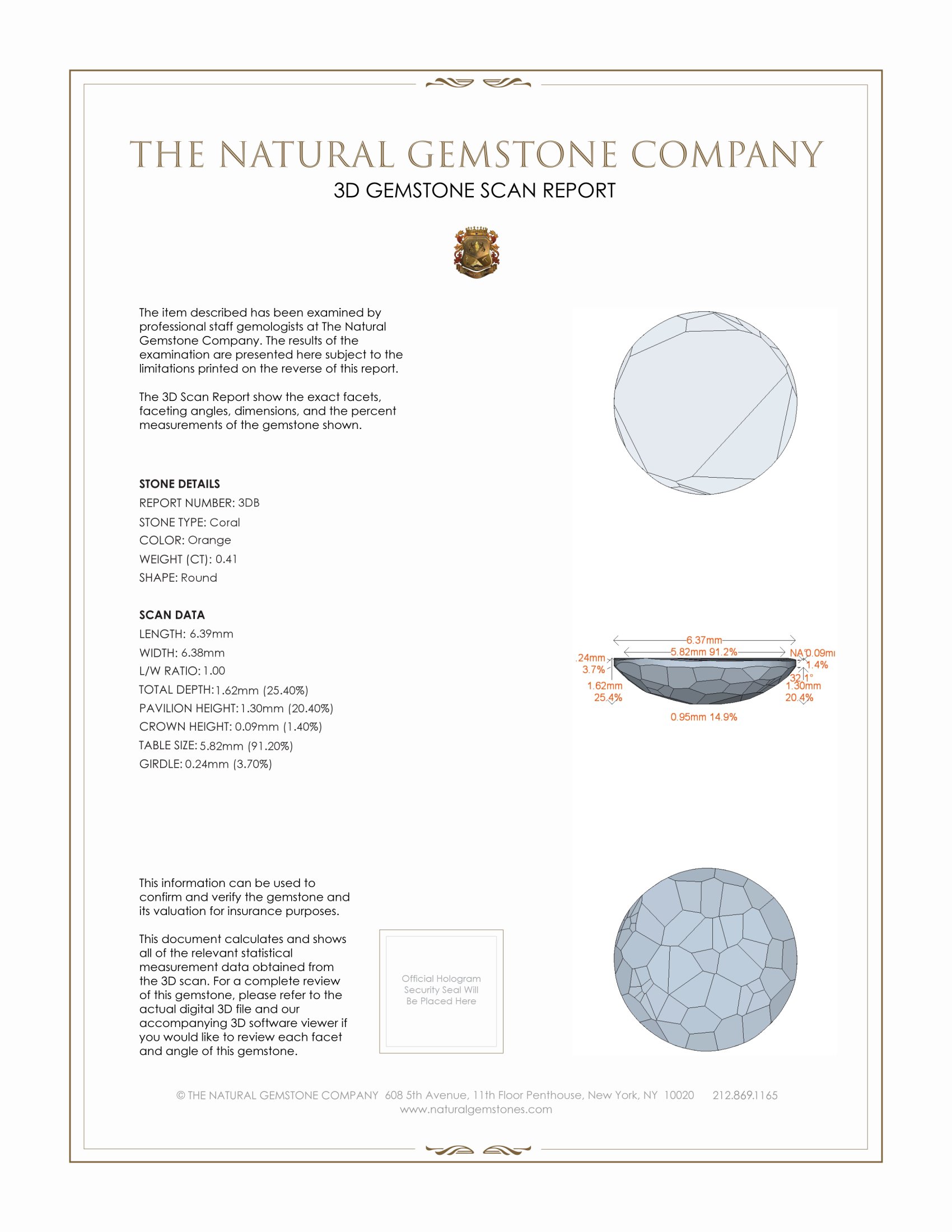 0.93 Ct.Tw. Cabochon Coral Pair from Italy