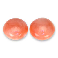1.73&nbsp;Ct.Tw.Total Carat Weight Cabochon Coral Pair from Italy Video