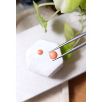 1.73 Ct.Tw.Total Carat Weight Cabochon Coral Pair from Italy Life Style