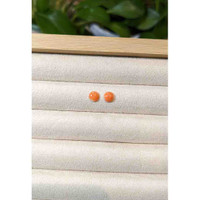 0.83&nbsp;Ct.Tw.Total Carat Weight Cabochon Coral Pair from Italy Life Style