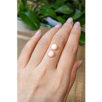 2.78&nbsp;Ct.Tw.Total Carat Weight Cabochon Coral Pair from Italy Life Style