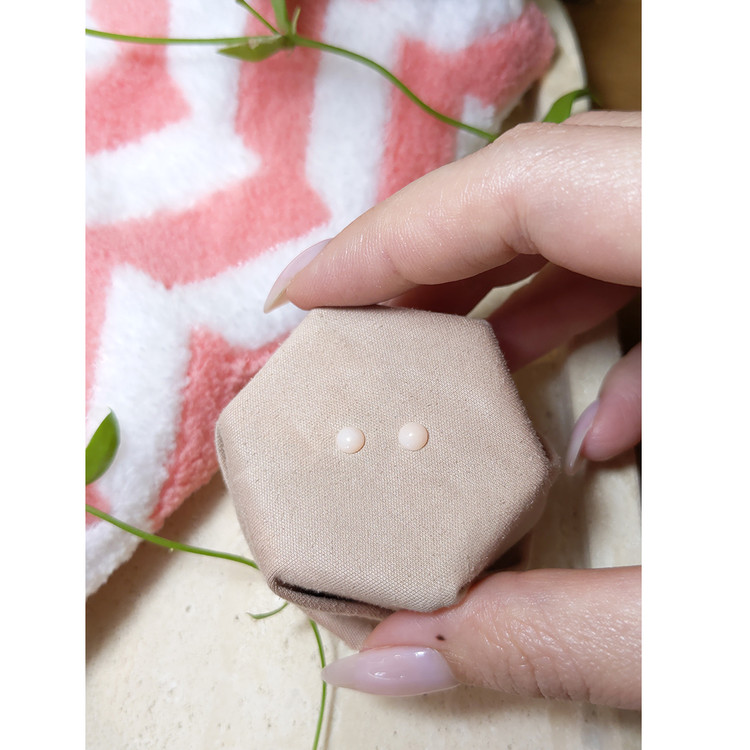 0.45 Ct.Tw. Cabochon Coral Pair from Italy