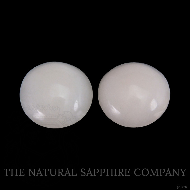 0.84 Ct.Tw. Cabochon Coral Pair from Italy