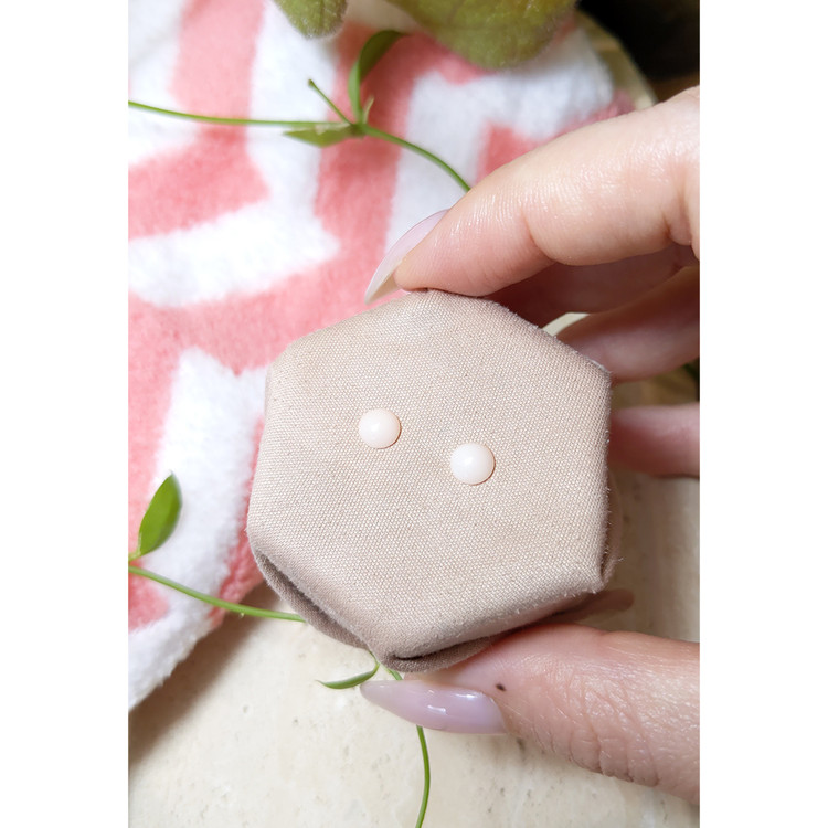 0.84 Ct.Tw. Cabochon Coral Pair from Italy