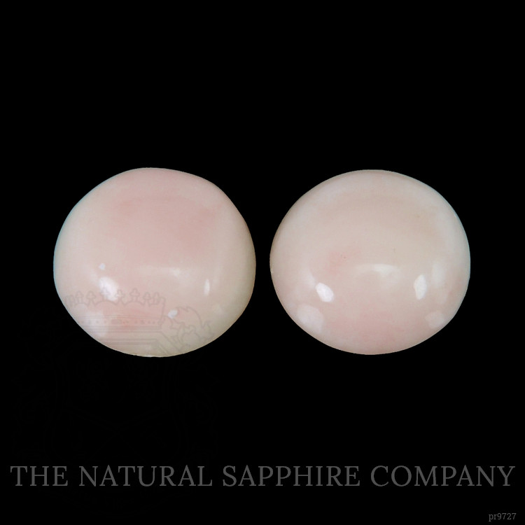 4.66 Ct.Tw. Cabochon Coral Pair from Italy