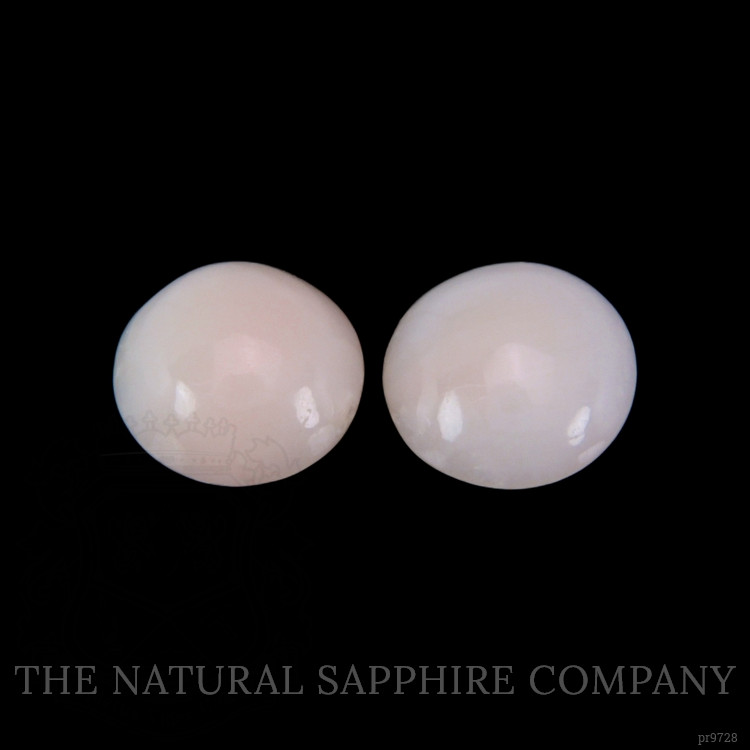 1.57 Ct.Tw. Cabochon Coral Pair from Italy