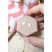 1.57&nbsp;Ct.Tw.Total Carat Weight Cabochon Coral Pair from Italy Life Style