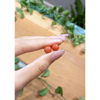 10.81&nbsp;Ct.Tw.Total Carat Weight Cabochon Coral Pair from Italy Life Style