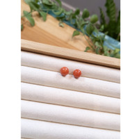 10.81&nbsp;Ct.Tw.Total Carat Weight Cabochon Coral Pair from Italy Life Style