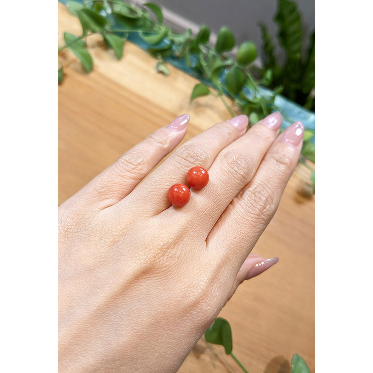 8.88 Ct.Tw. Coral Pair from Italy