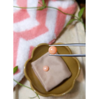 3.49&nbsp;Ct.Tw.Total Carat Weight Cabochon Coral Pair from Italy Life Style