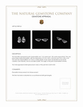 2.62 Ct.Tw.Total Carat Weight Phenakite Pair from Russia Appraisal