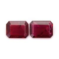 3.05 Ct.Tw.Total Carat Weight Ruby Pair from Mozambique Video