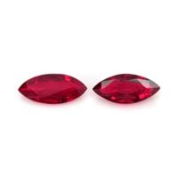 1.56 Ct.Tw.Total Carat Weight Ruby Pair from Mozambique Video