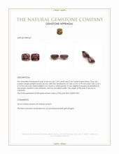 5.03 Ct.Tw.Total Carat Weight Zircon Pair from Tanzania Appraisal