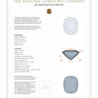 7.26 Ct.Tw.Total Carat Weight Zircon Pair from Tanzania 3 D Scan Report
