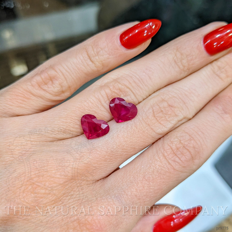 4.48 Ct.Tw. Ruby Pair from Burma (Myanmar)