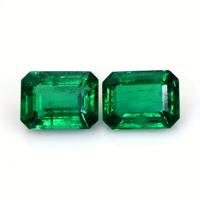 3.11 Ct.Tw.Total Carat Weight Emerald Pair from Zambia Video