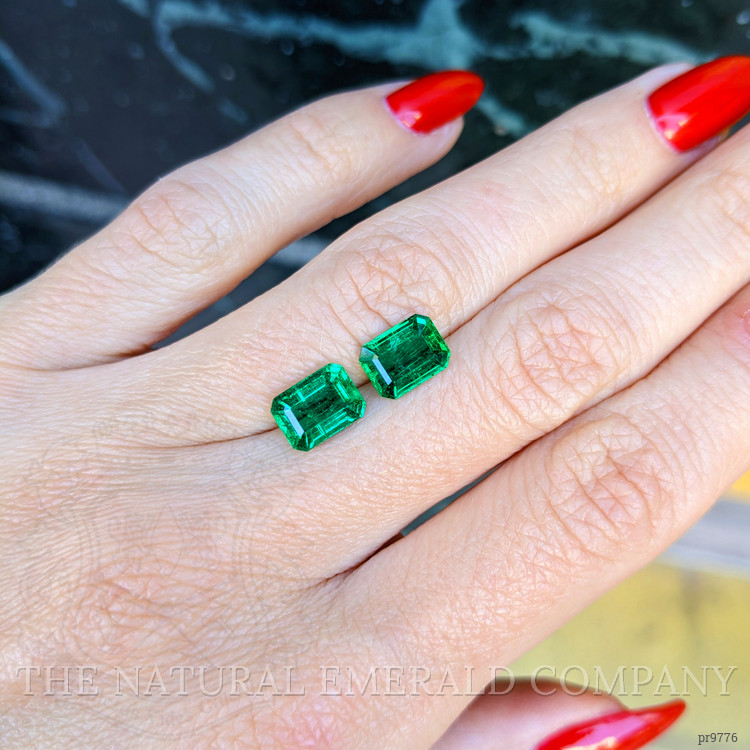 3.11 Ct.Tw. Emerald Pair from Zambia