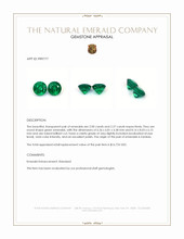 4.27 Ct.Tw.Total Carat Weight Emerald Pair from Zambia Appraisal