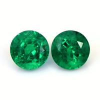 4.27 Ct.Tw.Total Carat Weight Emerald Pair from Zambia Video