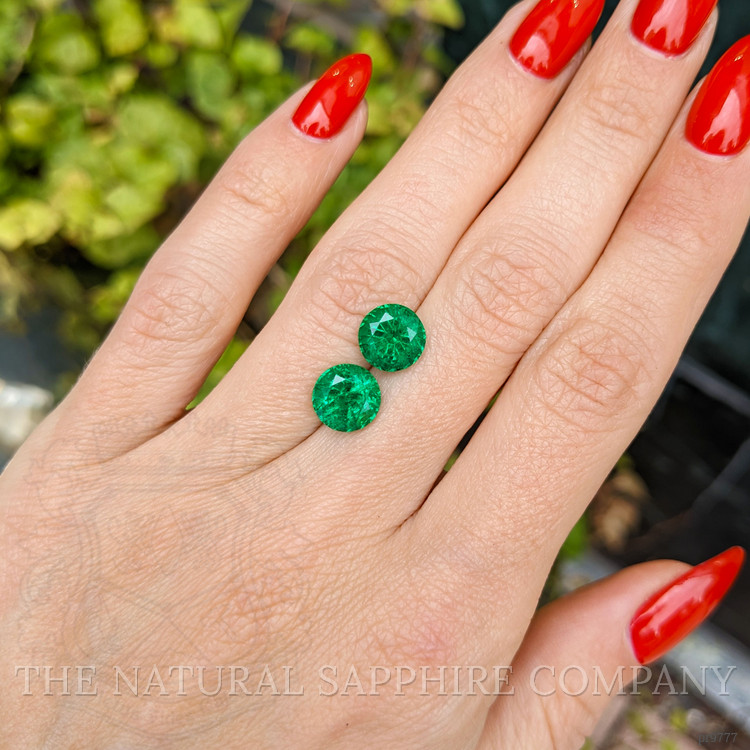 4.27 Ct.Tw. Emerald Pair from Zambia